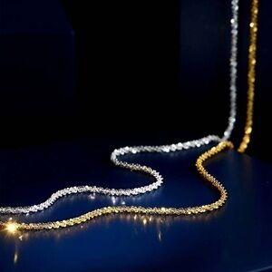 Sterling Silver Sparkle Rope necklace